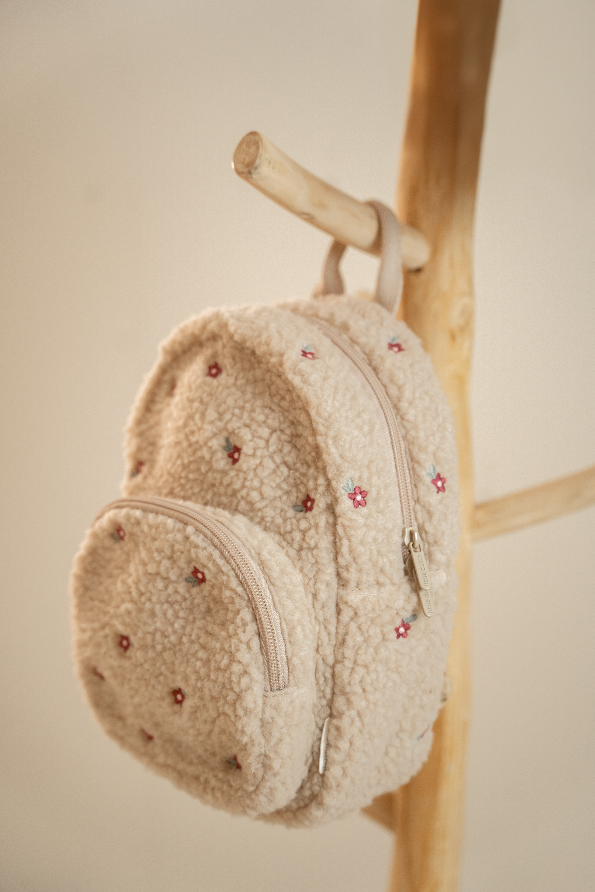 Rugtasje Little Dutch Teddy Sand
