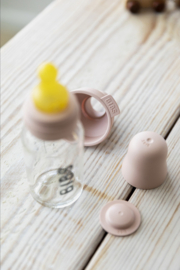 BIBS Baby Glass Bottle Complete Set Latex 225ml - Blush