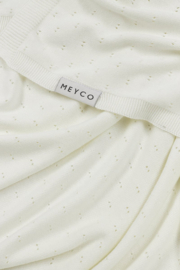 Meyco  Deken Bamboe Ajour Offwhite  75x100cm