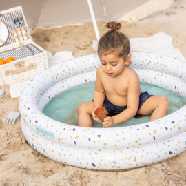 Swim Essentials Kinder Zwembad Terrazzo Wit Ø 100 cm.