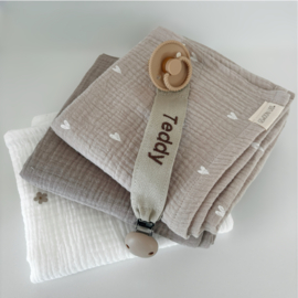 Gewoon Lief hydrofiele monddoekjes 30x30 cm (set van 3)