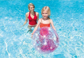 Intex glitter beach bal 51cm goud.