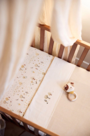 Deken Wieg 75x100cm Basic Knit - Oatmeal/Velvet