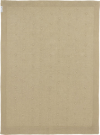 Meyco  Deken Mini Knots Sand 100x150cm
