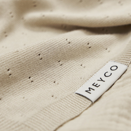 Meyco  Deken Bamboe Ajour Soft Sand  75x100cm