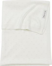Meyco  Deken Bamboe Ajour Offwhite  100x150cm
