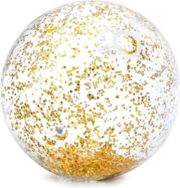 Intex glitter beach bal 51cm goud.