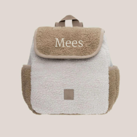 Rugtasje Teddy Colourblock Naturel