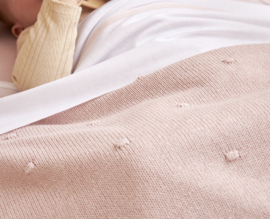 Meyco  Deken Mini Knots Soft Pink 100x150cm