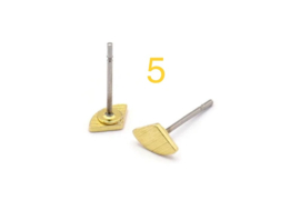 Rebelle mini studs messing