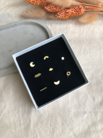 Rebelle mini studs messing