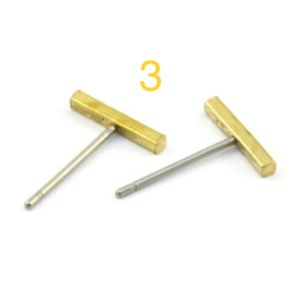 Rebelle mini studs messing