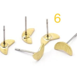Rebelle mini studs messing