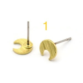 Rebelle mini studs messing
