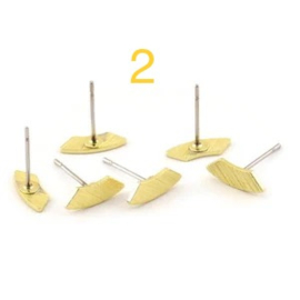 Rebelle mini studs messing