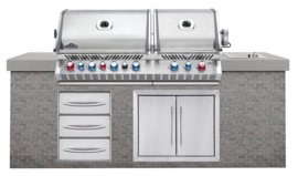 INBOUW PRESTIGE PRO™ 825 RBI  Infrarood onder- & achterbranders incl. draaispit