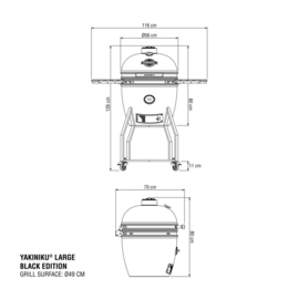 YAKINIKU LARGE KAMADO BASIC BLACK EDITION