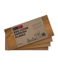Keij Smokin' Hot - Cederhouten Rookplanken - 4 stuks