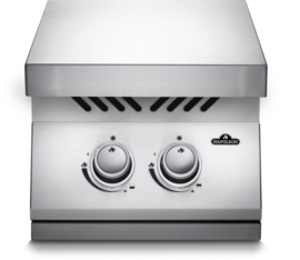 INGEBOUWDE 500-SERIE MET DUBBELE BRANDER MET RVS AFDEKPLAAT