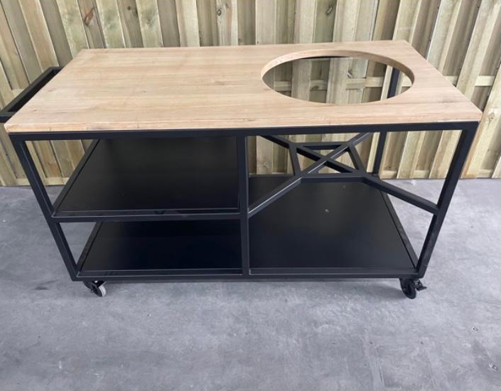 Stalen barbequetafel SHOWMODEL