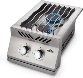 INGEBOUWDE 500-SERIE MET DUBBELE BRANDER MET RVS AFDEKPLAAT