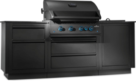 OASIS™ 105-bundel, inbouw 700-serie van 81 cm met infrarood achterbrander op propaan, matzwart Inbouw 700-serie 81  6 Branders ODK105MK-BIG32P-1-NL