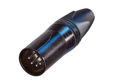 Neutrik DMX 5-polig kabeldeel Male zwart | NC5MXX-BAG