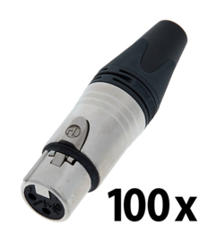 Neutrik XLR 3-polig kabeldeel Female | NC3FXXD | 100x