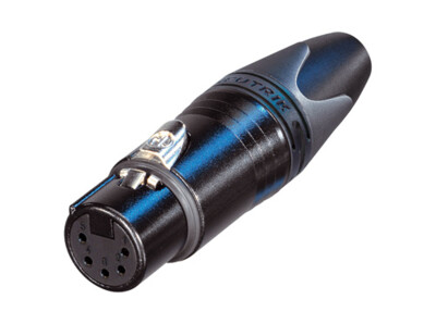Neutrik DMX 5-polig kabeldeel Female zwart | NC5FXX-BAG
