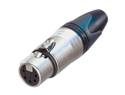 Neutrik DMX 5-polig kabeldeel Female blank | NC5FXX