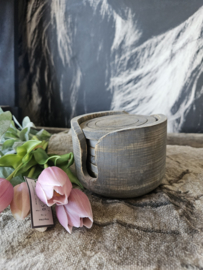 Set onderzetters hout