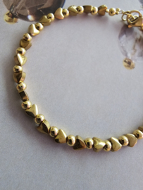 Hematiet Hartjes armbandje