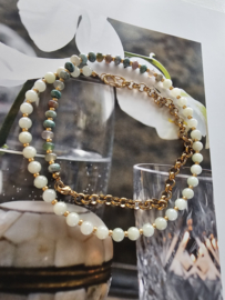 Greeny Wispers | Agaat en Calciet