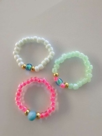 Setje met elastische ringetjes