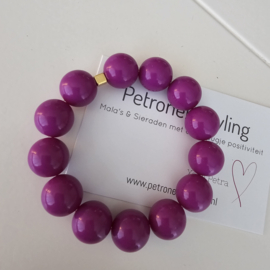 Armband met grote kauwgombal kralen