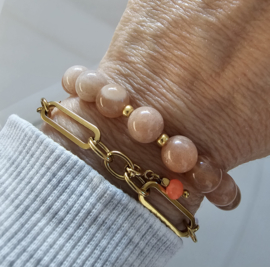 Roze Maansteen BlessingMala 8mm