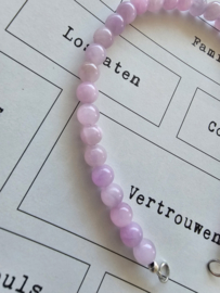Lila Calciet 50/50 beads connectie stuk