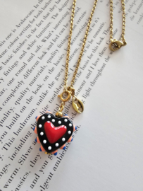 Ketting Lampwork hart
