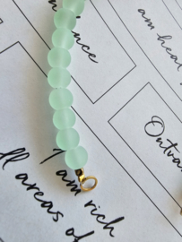 Light Green mat 50/50 beads connectie stuk