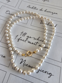 Paerle look ketting | handgeknoopt