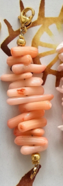Connectie bedel bamboo koraal peach