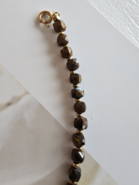 Tijgeroog modulair deel | Duo Essence armband