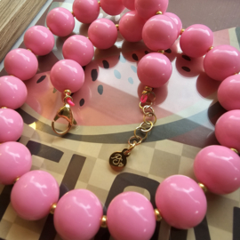 Kauwgombal ketting (nieuwe maat & kleuren)
