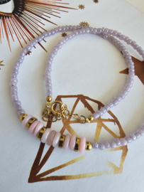Seadbeads ketting met Opaal en Hematiet