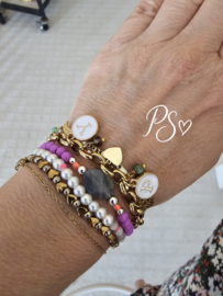 Initialen Bedel armband
