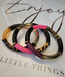De Trend!! Tube armbanden op elastiek