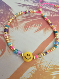 Smiley armbandje Miyuki