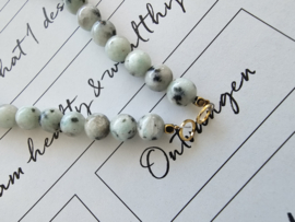 Kiwi Jaspis 50/50 beads connectie stuk