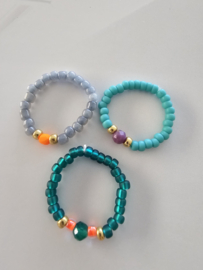 Setje met elastische ringetjes