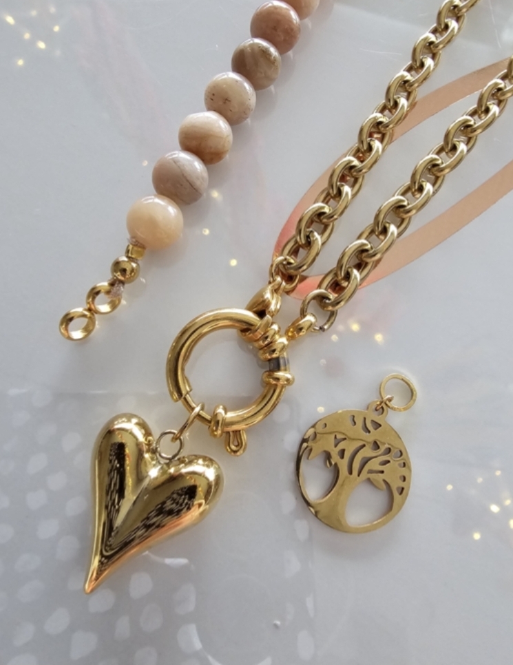 Connectie ketting stainless steel
